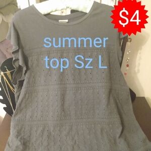 Gray Women's Summer Top